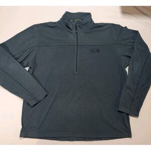 Mountain Hardwear Men Blue‎ Softshell Fleece Mountain Tech Jacket sz L